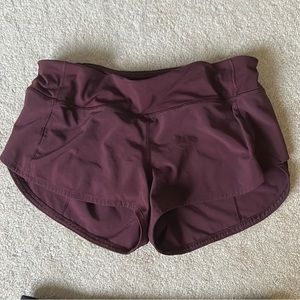 2 lululemon speed up shorts
